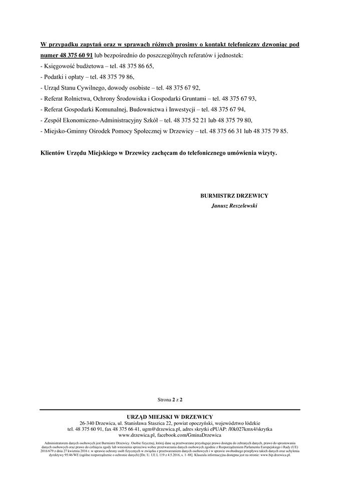 Otwracie urzędu 1 czerwca cd